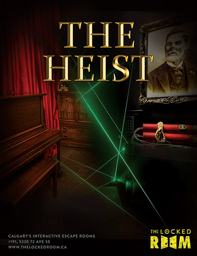 Poster for The Heist Locked Room Located at the Calgary SE Branch