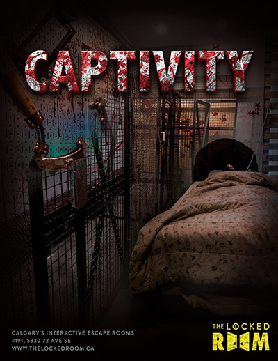 Poster for the Captivity Locked Room Located at the Calgary SE Branch