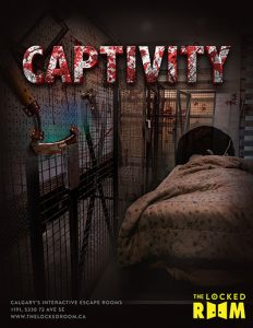 Poster for the Captivity Locked Room Located at the Calgary SE Branch