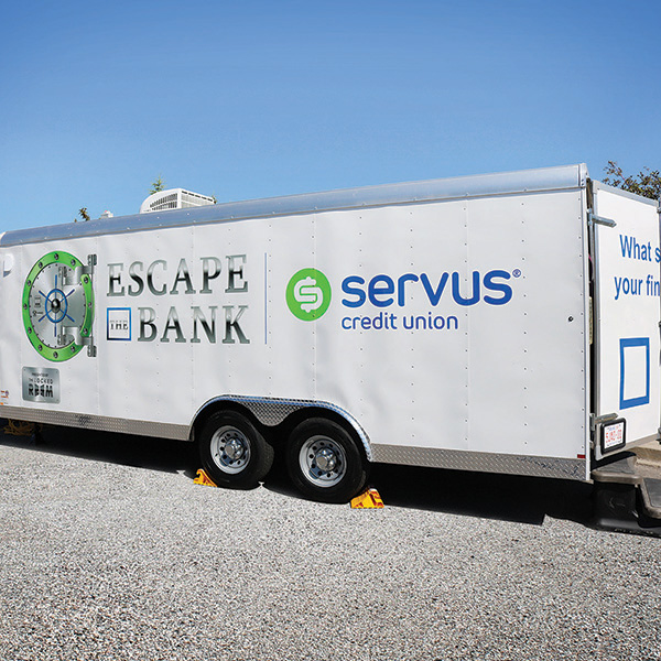 Servus Custom Locked Room Mobile Escape Trailer