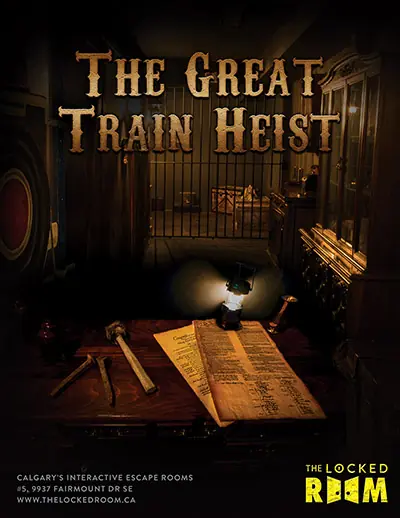 The Locked Room The Great Train Heist Escape Room Poster